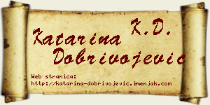 Katarina Dobrivojević vizit kartica